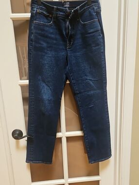 J. Crew Dark Indigo Essential Straight Jeans